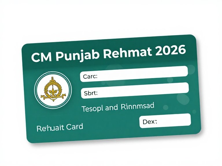 CM Punjab Rehmat Card 2026 – Registration, Eligibility, Documents & Latest Updates